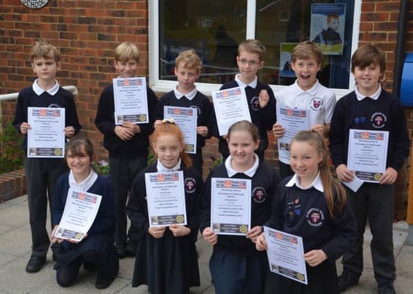 Rotary Awards to Pulborough School for Polio Posters