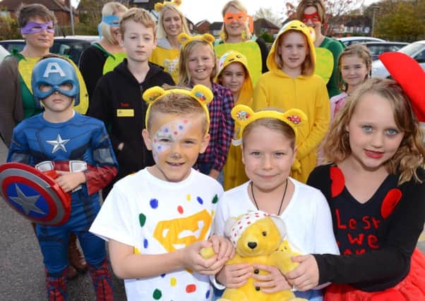 Pupils and staff at Summerlea Community  Primary School slipped into wacky attire to celebrate this years Children In Need bonanzaD14472064a