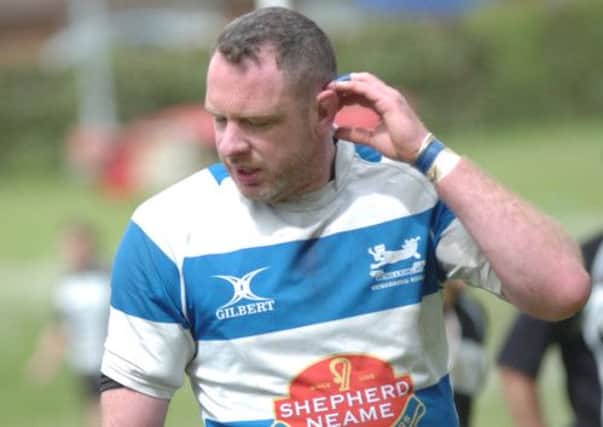 Hastings & Bexhill Rugby Club captain Jimmy Adams is serving a mandatory three-week lay-off for concussion
