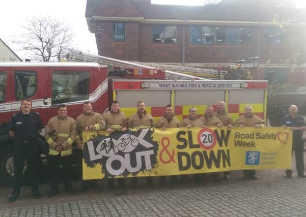 West Sussex Fire and Rescue Service, Road Safety week SUS-141120-143911001