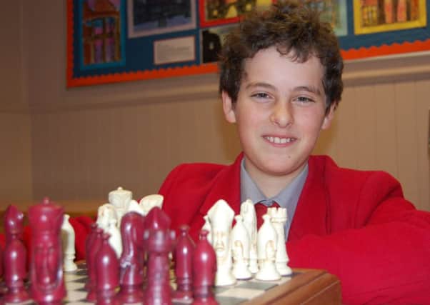 Rising chess star Dominic Miller, 12, of East Preston, has been selected to join the national chess team after a strong performance at a tournament earlier this month SUS-141121-130443001