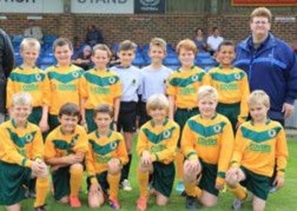 Horsham FC U10s looking or donations of empty Lucozade bottles SUS-141124-110259001