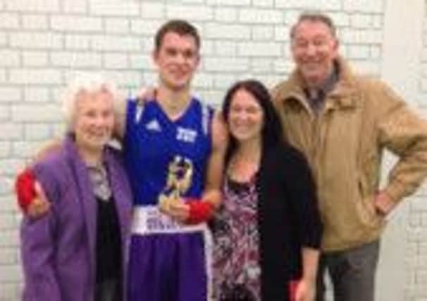 Aron Bradshaw with his proud family