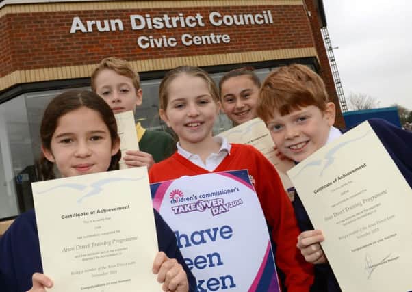 Children from across the area had the chance to take over Arun District Council on Friday D14472683a