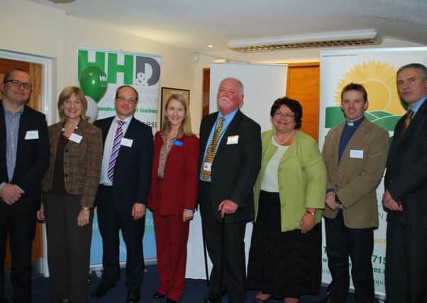 The panel at Hawards Heath and District Business Association AGM SUS-141125-095349001