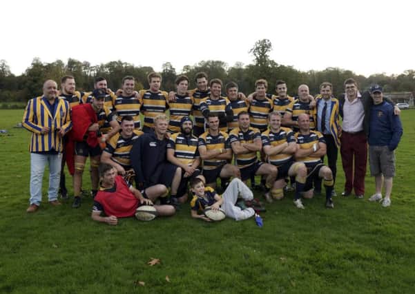 Midhurst's first XV and supporters before a recent game    Picture by Clive Bennett