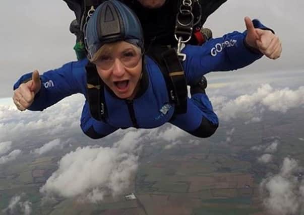 Charlie Tristram, who raised more than Â£1,300 with her skydive for Cancer United
