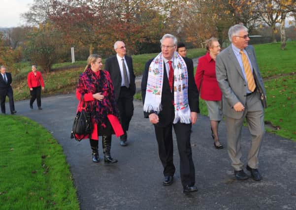 19/11/14- The Duke of Gloucester visiting Pestalozzi, Sedlescombe. SUS-141119-165813001