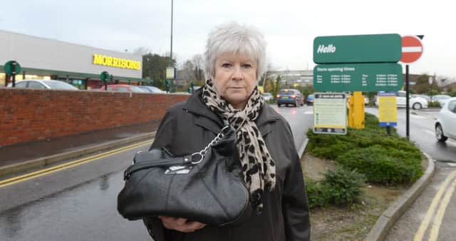 WH 251114 Elaine Wales, had her handbag stolen while at Morrisons, Worthing. Photo by Derek Martin SUS-141125-163214001