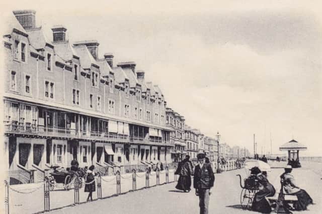 Heene Parade (left), now the site of the Premier Inn and Beach Residences