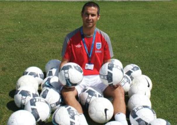 Darin Killpartrick at his other football home, Chichester College