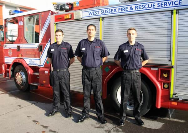 New West Sussex Fire and Rescue Service firefighters, including Steyning pair Matthew Harley and Sean Alexander