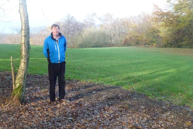 Beauport Park Golf Course managing director Charles Giddins in one of the areas which has been cleared in a bid to make the course more playable. Picture by Simon Newstead  (SUS-141128-205630002)