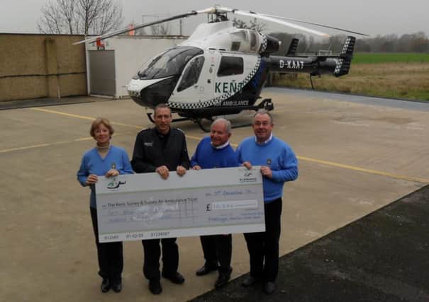 Mannings Heath golfers have raised money for the air ambulance
