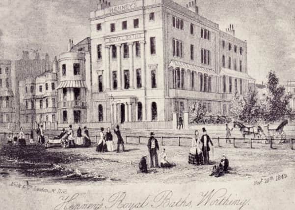 The Royal Baths in 1849, by now under the proprietorship of Thomas Henney