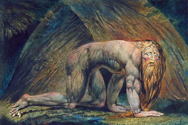 William Blake (17571827), Nebuchadnezzar, circa 17951805, colour print, ink, and watercolour on paper © Tate, London