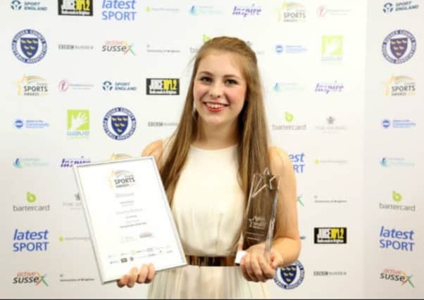 Heather Wallace, 17, has been praised for her coaching ability during an awards ceremony in Brighton SUS-141212-113937001