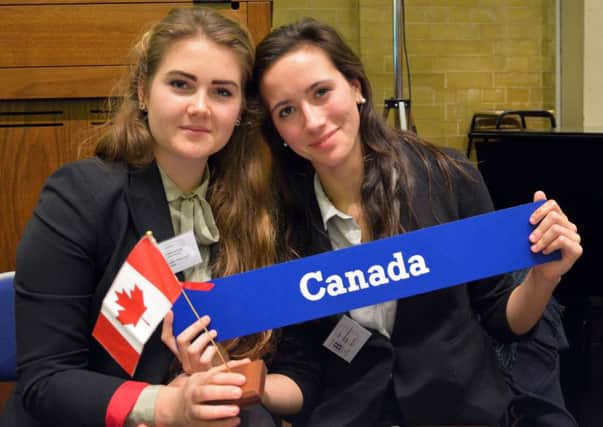 Christ's Hospital students at the Benenden Model United Nations Conference SUS-141212-135948001