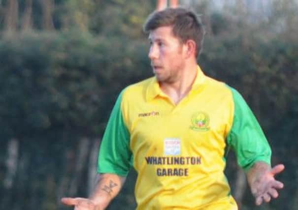 Westfield manager Jethro Warren was on target in the 2-1 win away to Seaford Town yesterday. Picture courtesy Jon Smalldon