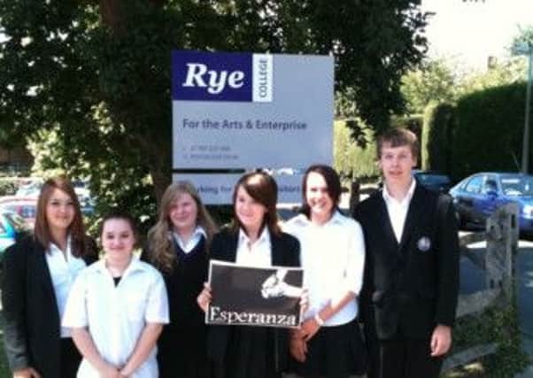 Esperanza, the Young Enterprise team from Rye College