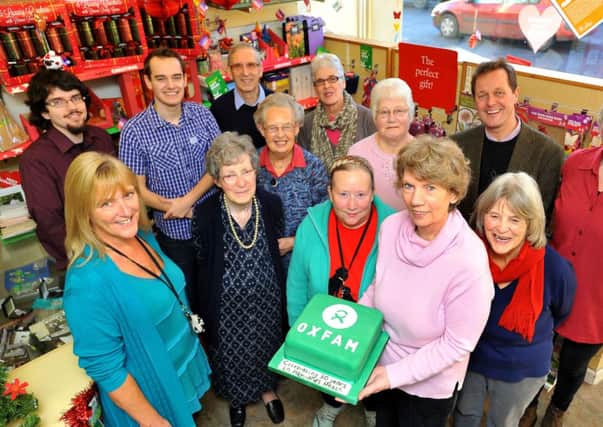 Oxfam celebrate 30 years in Haywards Heath. Pic Steve Robards SUS-141216-142113001