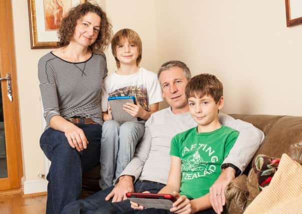Personal details of Heidi and Daren Francis and their sons Harry and James were laid bare during an social experiment into internet usage - picture submitted