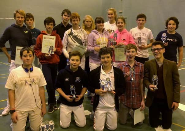 The elite fencers at the Chichester tournament