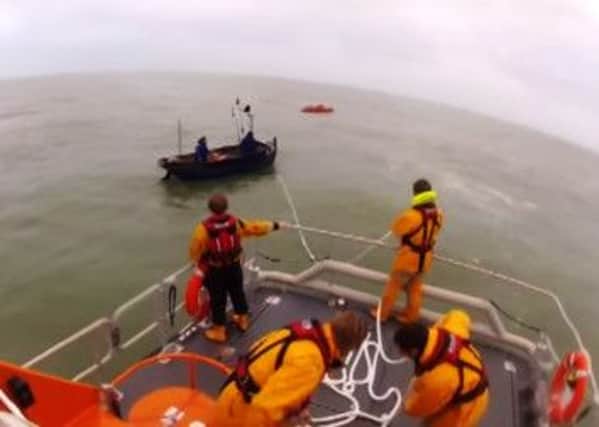 Both the Shoreham RNLI all-weather lifeboat and inshore lifeboat were launched to help the fishing vessel