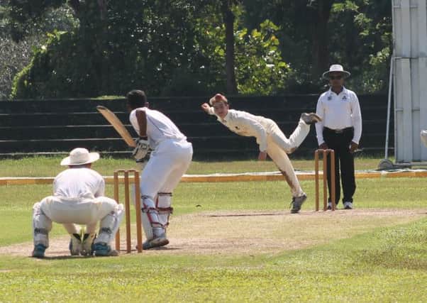 Nick Oxley in action in Sri Lanka.