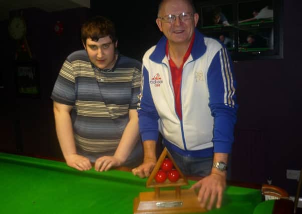 David Page, Champion with runner up Dan Cowley-Stein