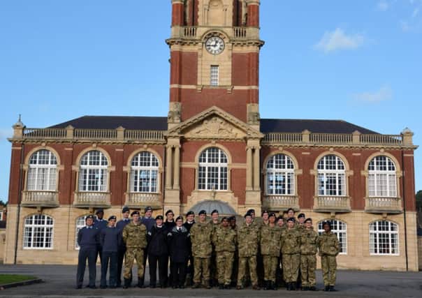 Christ's Hospital's students visit to the Royal Military Academy Sandhurst SUS-150801-154331001