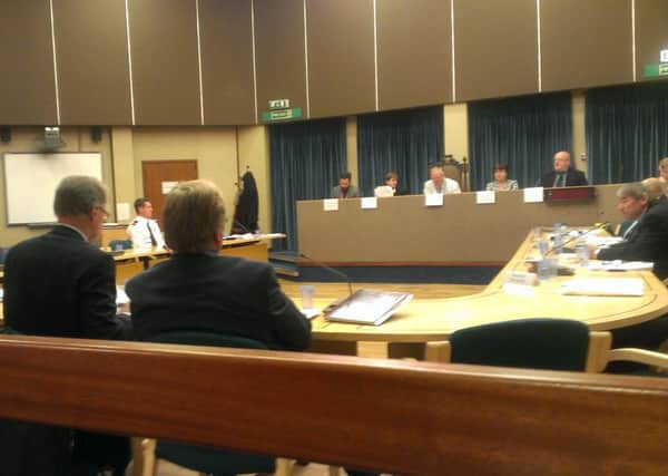 The scene at the licensing committee on Thursday evening