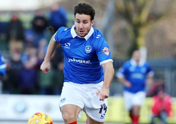 Pompey reverted to a 4-4-2 formation for the trip to Newport County to accommodate new signing Matt Tubbs Picture: Joe Pepler