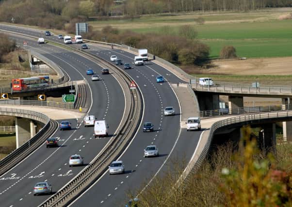 The A27 Shoreham flyover, from Mill Hill