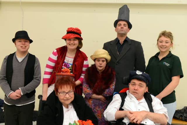 Performers prepare for their production of Scrooge at Herons Dale Primary School PICTURES: DEREK MARTIN D15021352a