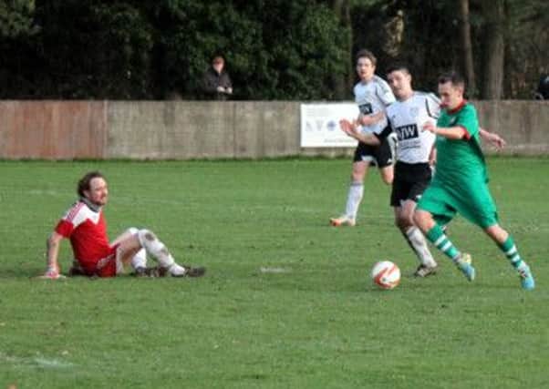 Liam O'Connor is about to score for Pagham at Loxwood   Picture by Roger Smith