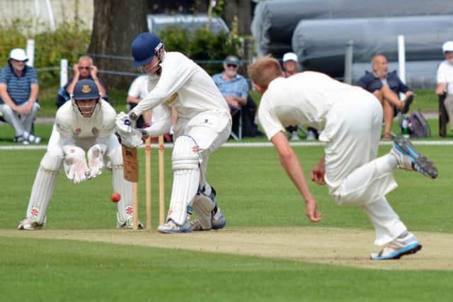 Tom Gillespie, pictured here batting against Eastbourne last season, will be one of the players hoping to lead Hastings Priory back to the Sussex Premier League during the coming season