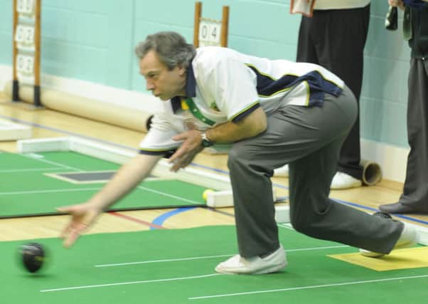 Dave Alner from Southbourne in county pairs action   Picture by Kate Shemilt C141563-4