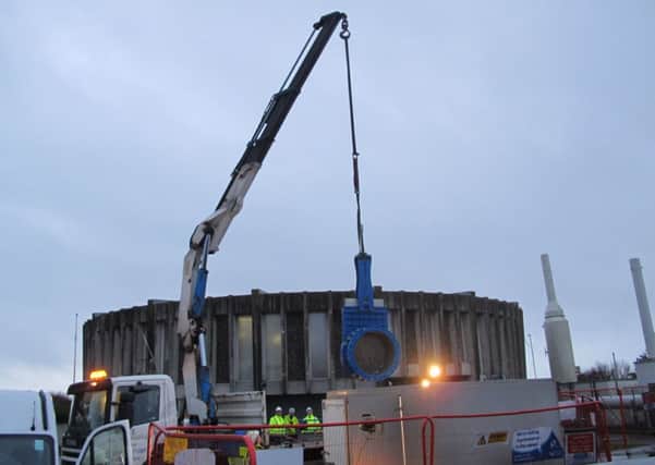 Work underway to bolster the pumping station in Littlehampton, which suffered an emergency in August