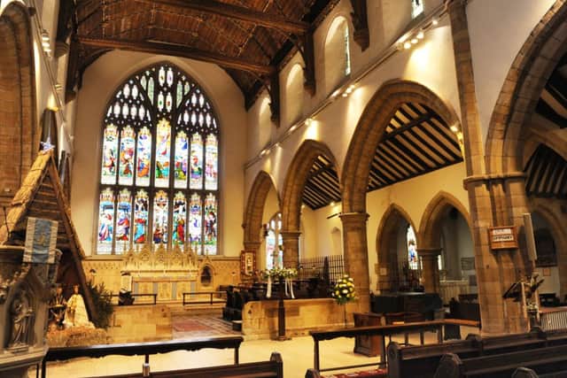 JPCT 150115 S15030189x  Horsham. St Mary's Church history and upkeep -photo by Steve Cobb SUS-150115-125827001