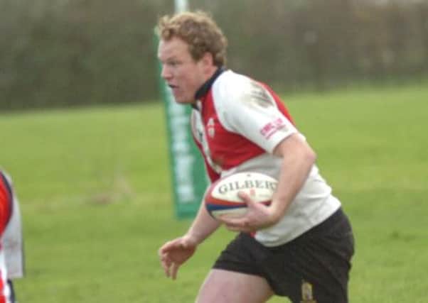 Rye Rugby Club's injured captain Matt Cooke