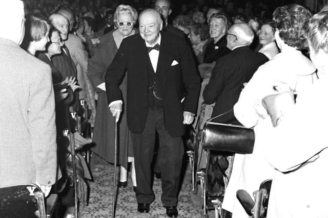 Sir Winston Churchill at the Connaught Theatre