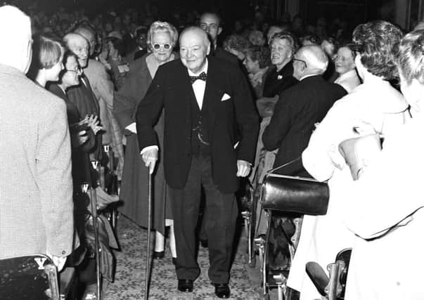 Sir Winston Churchill at the Connaught Theatre