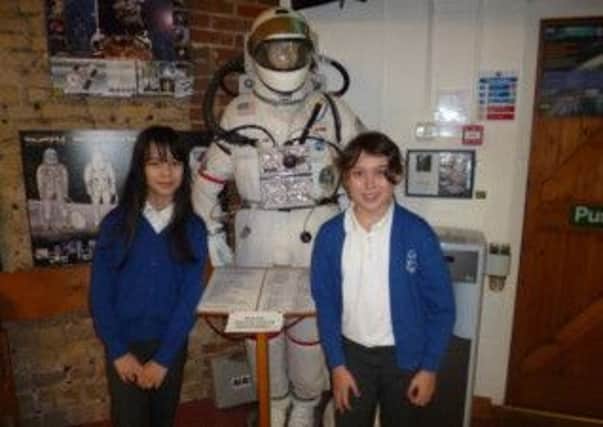 Castlewood pupils visit South Downs Planetarium at Chichester. SUS-150126-130807001