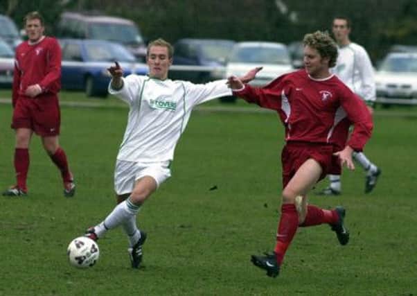 Matt Smith (white and green) in his Chichester City days