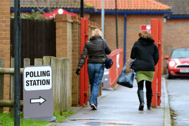 Georgian Gardens' polling station in Rustington