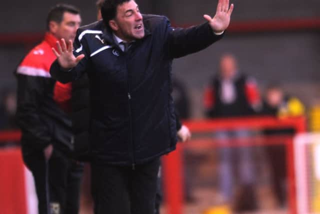 Dean Saunders Crawley Town Manager V MK Dons (Pic by Jon & Joe Rigby) PPP-151001-201643004