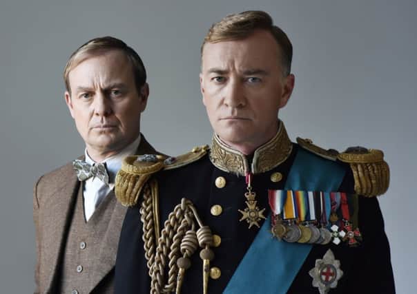 Jason Donovan as Lionel Logue with Raymond Coulthard as King George VI