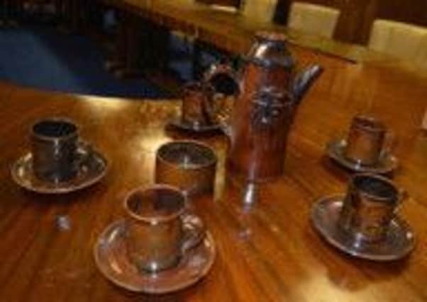 The coffee set donated to Guild Care