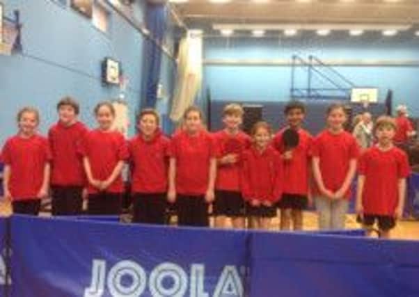 Southwater Junior Academy take part in the Table Tennis Championships SUS-150302-110819001